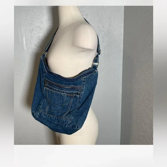 Denim Shoulder Bag - Picture 1 of 5